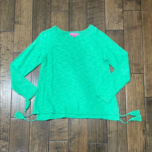 Lilly Pulitzer Sweaters - Lilly Pulitzer Green Crew Neck Sweater Relaxed Fit
